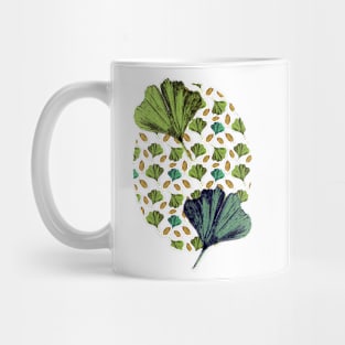 Ginkgo Leaves Under Water Mug